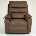 thumbnail image 2 of LEGAHOME Oversized Lift Recliner Chair with Wireless Phone Charging and Retractable Tray Table, 180 Degree Lying Flat Electric Power Sofa with Heat & Massage, Side Pocket, Cup Holder, Brown, 2 of 8