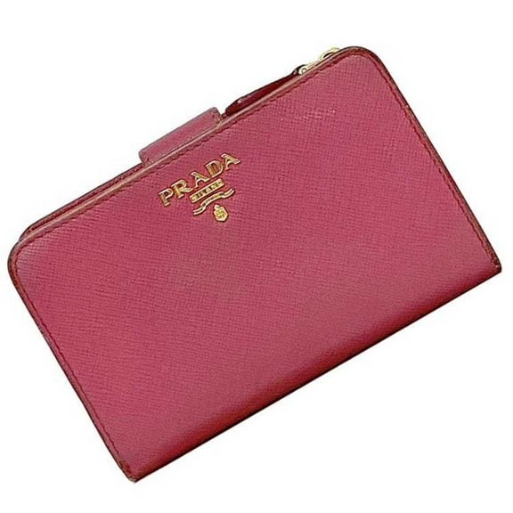Pre-Owned Prada Bi-fold Wallet ec-22190 Pink 1ML225 Saffiano Leather 230 A PRADA... (Good)