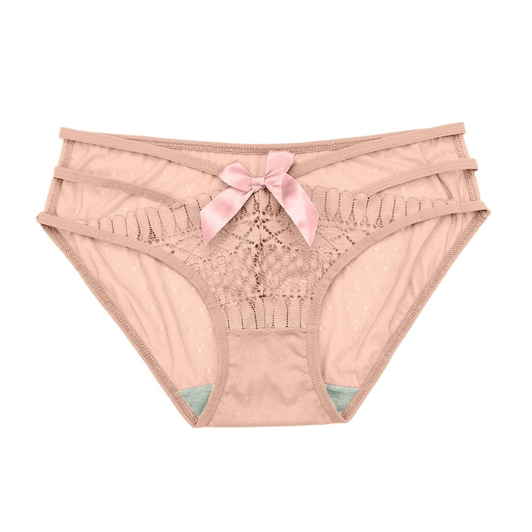 zuwimk Cotton Thongs For Women,Womens Silk Satin Thong Panties Lace G  String Thong T Back Shiny Satin Underwear Pink,One Size