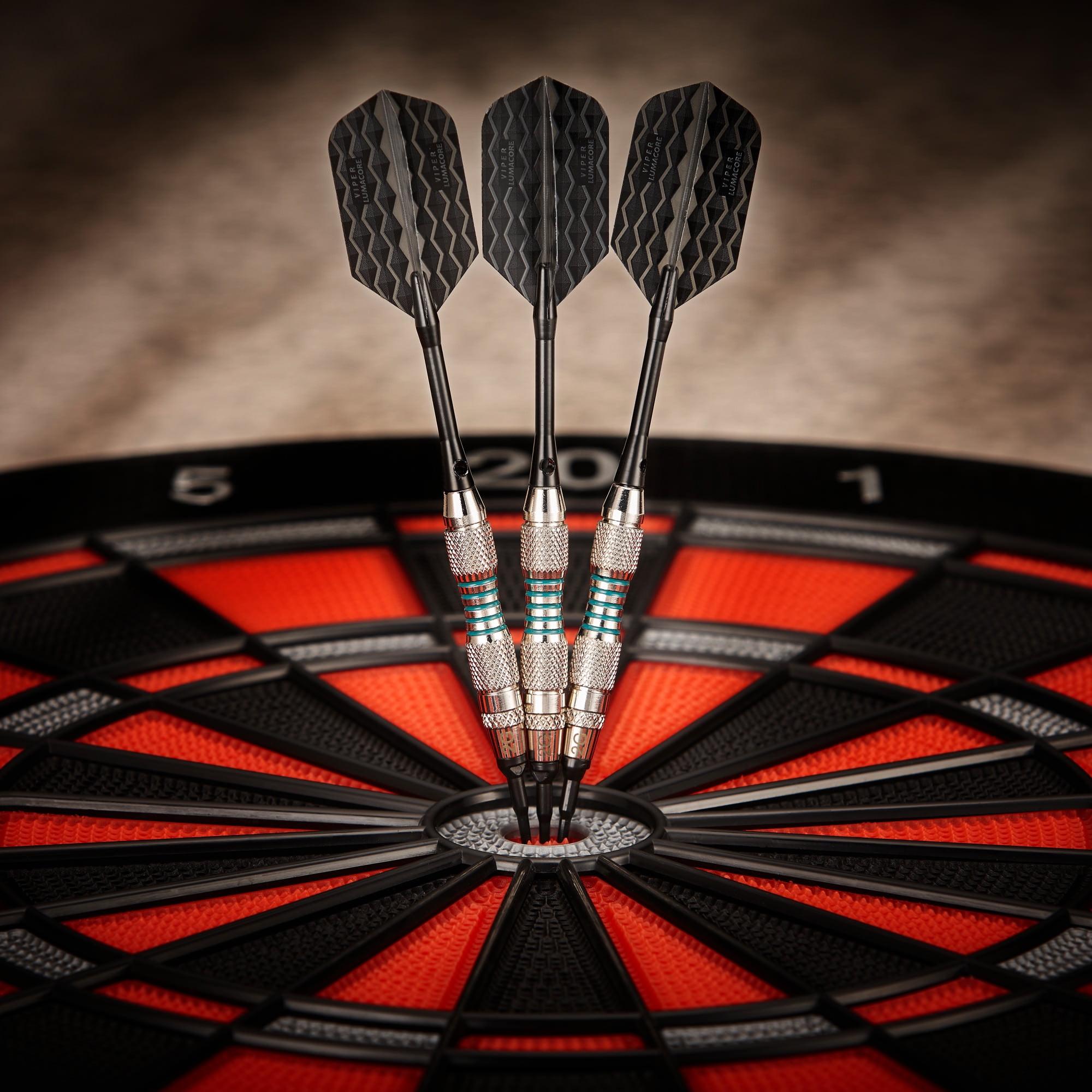 Viper Bobcat Adjustable Soft Tip Darts Green Rings 16-18 Grams