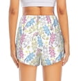 thumbnail image 2 of Lsque Cartoon Bunny Printed Women's Running Shorts with Liner Pockets,Elastic Quick Dry Workout Athletic Gym Yoga Shorts,Womens High Waist Shorts-Small, 2 of 9