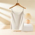 thumbnail image 3 of fatyb Built in Bra Tank Tops for Women Sleeveless Padded Camisole Shirts Spaghetti Strap Cami Shirts, 3 of 5