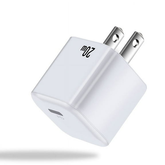 Real 20W USB-C PD Super Fast Wall Charger Power Adapter Compatible with iPhone 14 / 13 / 12 / 11 Pro Max Mini, Samsung Galaxy S23/S22/S21/S20 Ultra Plus, iPad Pro/ Mini, Universal, White