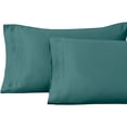 thumbnail image 2 of Superior 1000 Thread Count Egyptian Cotton Pillowcases Soft Breathable Set of 2, Deep Sea, Standard, 2 of 5