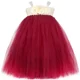 thumbnail image 5 of Vestido de tul con tutú para niña de las flores, largo hasta los tobillos, para niña, de princesa, para fiesta de boda, desfile de niños, 5 of 5