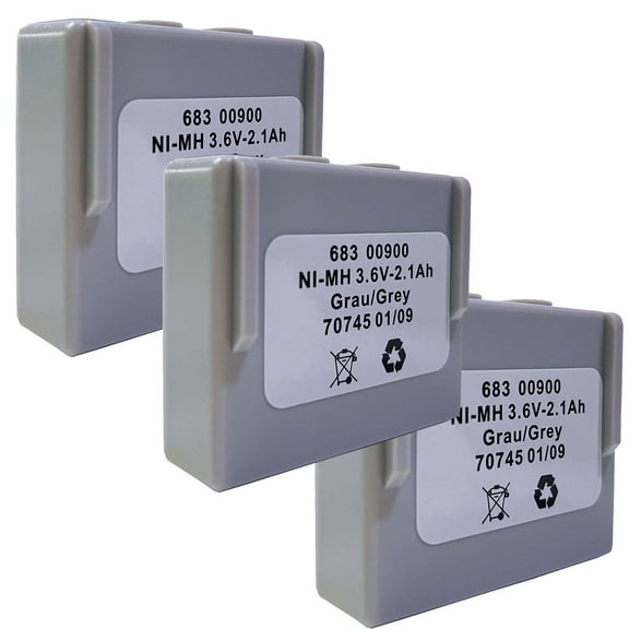 3 Pcs 3.6V 2100mAh 2.1Ah Battery 68300900 for HETRONIC Remote Control