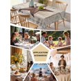 thumbnail image 5 of Texas Star Vintage Table Cloth, Waterproof Tablecloth for Rectangle Tables, Retro Brown Berry Wooden Reusable Washable Fabric Table Cover for Restaurant Kitchen Dining Tables 54"x108", 5 of 9