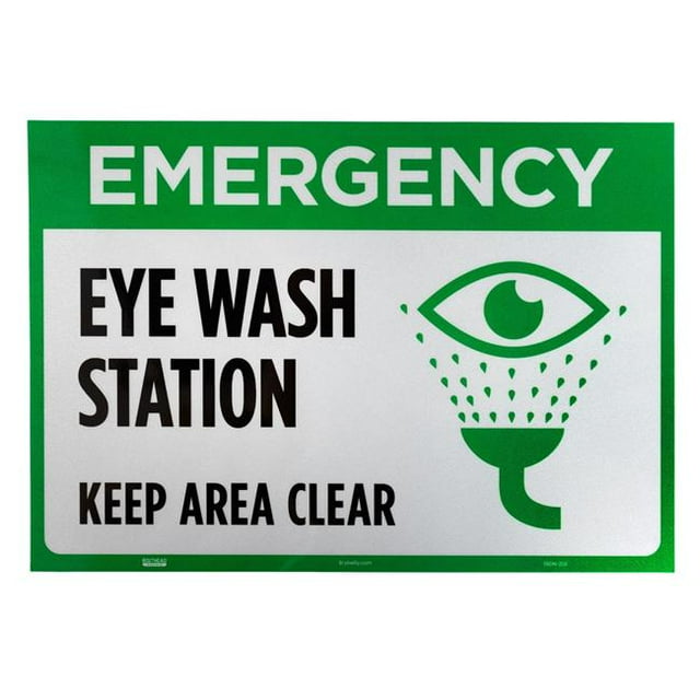 Brybelly ISGN-206 Station de Lavage des Yeux d'Urgence avec Décalcomanie