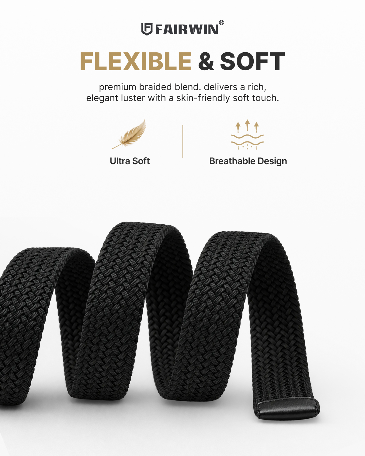 Fairwin Elastic Men's Golf Belt photo 3