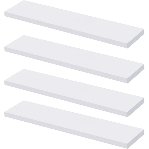 4 PCS White Medicine Cabinet Shelves Replacement,13 Inch Wooden Bathroom Cabinet Shelf,Medicine Cabinets Replacement Shelves for Living Room Bathroom Kitchen Wall Mounted Medicine Cabinet