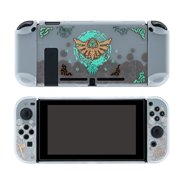 Funda protectora con temática de Tears of the Kingdom para Nintendo Switch y Switch OLED: carcasa rígida mate antiarañazos con diseño dividido para facilitar la instalación