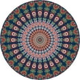 thumbnail image 2 of Gustave Round Beach Tapestry Mandala Tapestry Boho Hippie Beach Towel Outdoor Picnic Blanket Table Cloth Yoga Meditation Mat Home Decor 55 Inch, 2 of 9