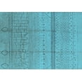 thumbnail image 1 of Ahgly Company Indoor Rectangle Oriental Light Blue Industrial Area Rugs, 8' x 12', 1 of 4
