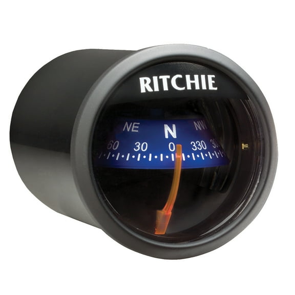Ritchie Navigation X-23BU RitchieSport Compass - Dash Mount, Black with Blue Dial