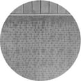 thumbnail image 1 of Ahgly Company Tapis d'Intérieur Ronds à Motifs Soniques Argent Gris, 3 Pieds Rond, 1 of 6