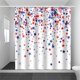 thumbnail image 5 of Cortina de ducha con decoración navideña del Día de la Independencia, cortina de ducha para el hogar, baño, separación seca y húmeda, cortina de ducha impermeable., 5 of 5
