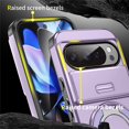 thumbnail image 4 of for Google Pixel 10/10 Pro/11/11 Pro, Military Grade Shockproof Bumper Rugged Rotating Stand Ring Holder Anti-Scratch Magnetic Cover Compatible with Car Mount Case,Purple, 4 of 10