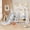 Gray, variant on KORIMEFA 4-in-1 Kids Slide and Swing Set, Toddler Climbing Slide for Age 1-4, Indoor and Outdoor Playground Slide Includes Swing, Basketball Hoop, Climber