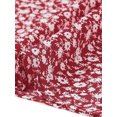 thumbnail image 5 of Agnes Orinda Women's Plus Size Floral Tops Round Neck Flare Short Sleeves Casual Spring Summer Blouse 2X Dark Red, 5 of 6