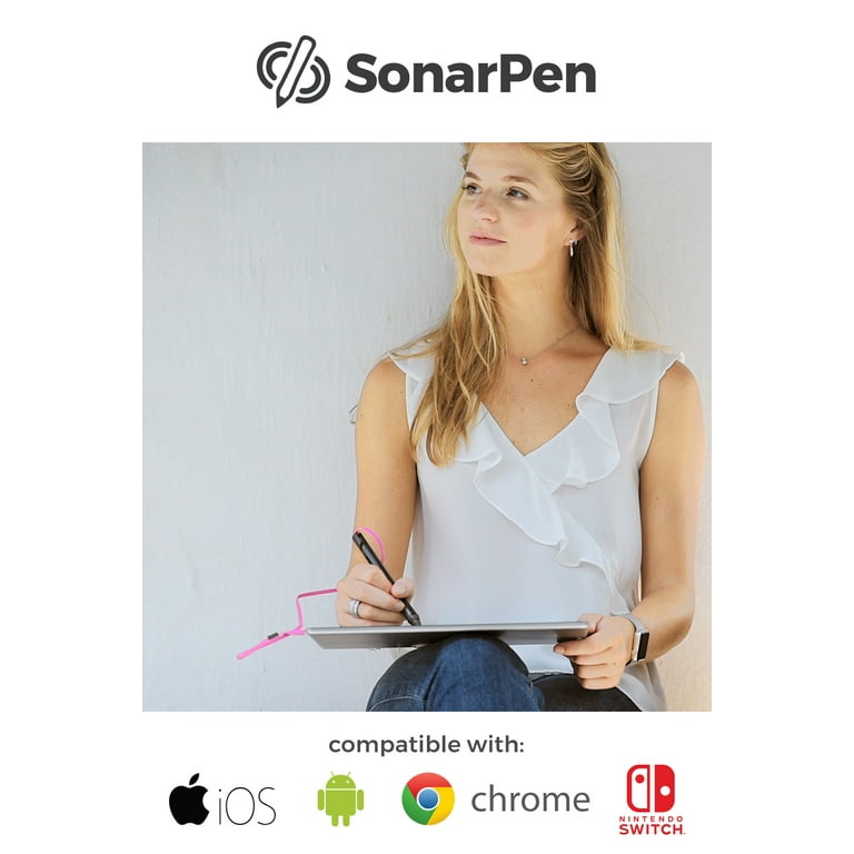 SonarPen - Pressure Sensitive Smart Stylus Pen with Palm Rejection and  Shortcut Button. Battery-Less. Compatible with Apple  iPad/Pro/Mini/iPhone/Android/Switch/Chromebook (Dirty Pink) 