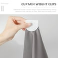 thumbnail image 6 of 8 Pcs Shower Curtain Clip Bathroom Clips for Side of White Window Curtains Rod Weights, 6 of 6