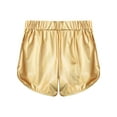 thumbnail image 5 of Mufeng Men's Booty Shorts Metallic Shiny Sparkly Hot Short Pants Rave Y2k Clubwear with Pockets Gold L, 5 of 6