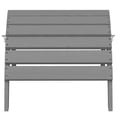 thumbnail image 4 of AreShark Folding Adirondack Footrest, All Weather Adirondack Ottoman Without Assembly, Gray, 4 of 12