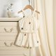 thumbnail image 4 of Conjunto de ropa de verano de estilo coreano para niñas de 0 a 3 años, Top con tirantes y pantalones cortos, traje delicado bordado, trajes para niños pequeños, 2 uds., 4 of 6