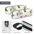 thumbnail image 4 of Fotbe New York Pattern Leather Pencil Case, Pencil Pouch with Durable Zipper, Compact and Stylish Organizer for Stationery, Art Supplies, Travel Essentials, 4 of 7