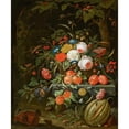 thumbnail image 3 of Abraham Mignon 20x23 Black Modern Framed Museum Art Print Titled - Flowers and Fruit, 3 of 5