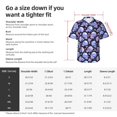 thumbnail image 4 of Fotbe blue Skull flower Hawaiian Shirt for Men Unisex Summer Beach Casual Short Sleeve Cotton Linen Button Down Shirts-XX-Large, 4 of 5