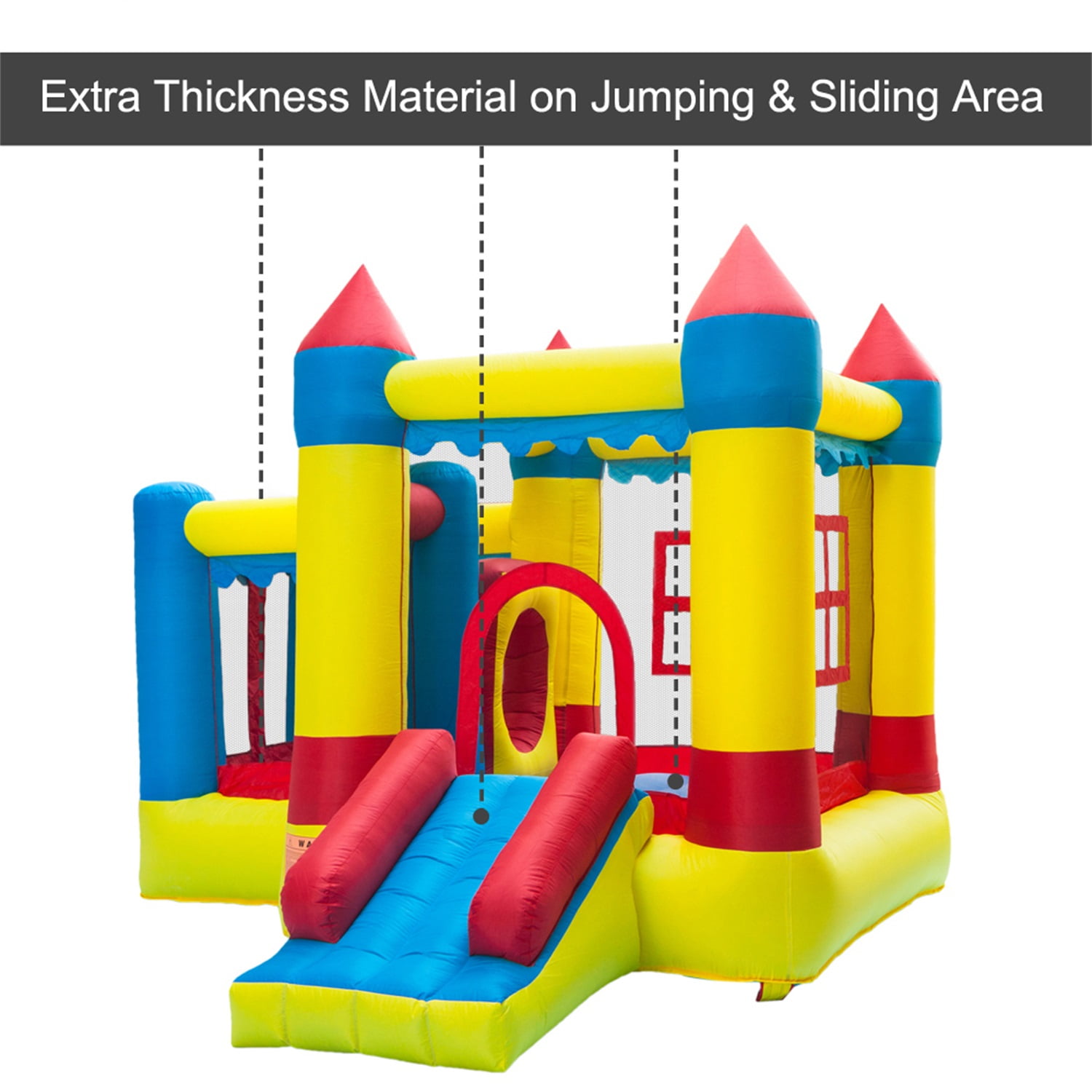 Bounce House for Outdoor and Indoor, Inflatable Jumping Castle with Slide, Blow-Up Jump Bouncy Castle for Kids Bounce House for Outdoor and Indoor, Inflatable Jumping Castle with Slide, Blow-Up Jump Bouncy Castle for Kids