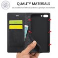 thumbnail image 6 of Compatible with iPhone 7 Plus / iPhone 8 Plus Wallet Case, PU Leather Flip Folio Case with Card Holders RFID Blocking Kickstand [Shockproof TPU Inner Shell] Phone Cover, Black, 6 of 11