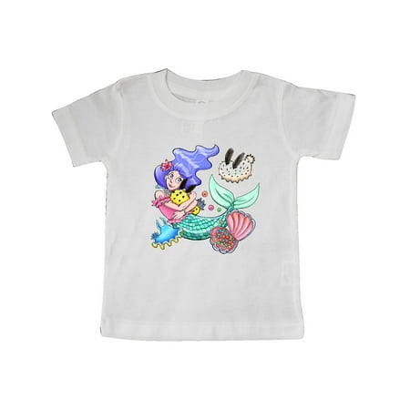 

Inktastic Easter Mermaid with Sea Bunnies Gift Baby Boy or Baby Girl T-Shirt
