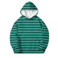 thumbnail image 2 of Gfyviroh Boys Girls Striped Hoodies Casual Stylish Long Sleeve Lightweight Sweatshirt 3-14 Years Kids Hooded Pullover Sweatshirts with Pocket, 2 of 5