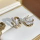 thumbnail image 4 of HomeKingdee Small Fringed Imitation Pearl Earrings - Long Delicate Dangling Earrings for Parties, Banquets, Clubs and Gifts, 4 of 5
