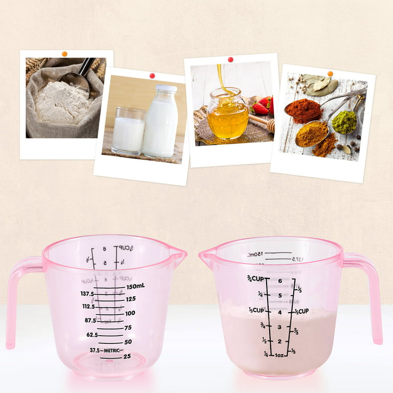TureClos Plastic Measuring Cups Multi Measurement Baking Cooking