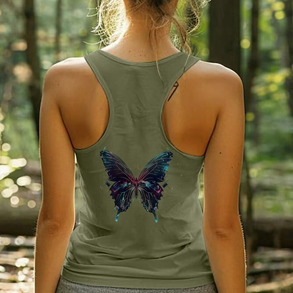 LiMoi Womens Sleeveless Tops Womens Tops Casual V Neck Vneck Printed Tshirts Shirts for Women Tshirts Shirts