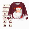 thumbnail image 2 of NOLDARES Boys Toddler Snug Fit Cotton 2 Piece Pajamas Set Long Sleeve Top Pants Pjs Baby Dinosaur Loungewear Fall Winter Sleepwear 6-24 Months 2t 3t 4t 5t 6t 7t 8t 9t Children,Brick Red,6-7 Y, 2 of 5
