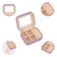 thumbnail image 4 of Unique Bargains Portable Velvet Jewelry Organizer Case for Women Purple, 4 of 7