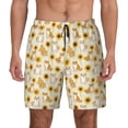 thumbnail image 2 of Picia Shiba Inu Sunflower pattern Mens Swim Trunks with Compression Liner Stretch Beach Shorts Quick Dry with Zipper Pockets No-Chafing Board Shorts-XX-Large, 2 of 9