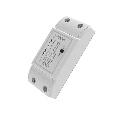 WiFi 433MHz Switch Smart Home Automation Relay Module Wireless Remote Control Switch Supports APP Voice Control White,1 * Smart Switch,White