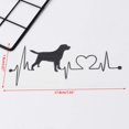 thumbnail image 5 of Car Stickers, Labrador Retriever Heartbeat Love Stickers Car Styling Decoration Accessories, 5 of 5