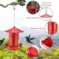 thumbnail image 3 of Outdoor Hanging Metal Double Layer Bird Feeder Bird Water Feeder Anti-Squirrel, 3 of 5