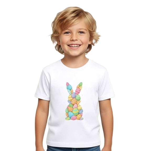 Little Girl Easter Shirt Casual Comfortable Yellow Sunflower Summer Easter Tshirt Boys Funny Short Sleeve T-Shirt Clothes Girls Tees Outfit