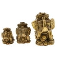 thumbnail image 3 of Figuras de elefante rana de tres patas de latón Feng Shui para el dinero METRO, 3 of 9