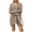 Khaki, variant on CharmCyan Women’s Long Sleeve V Neck Loose Fit Knitted Sweater Dress Casual Pullover Soft Ribbed Knitwear for Autumn Winter Daily Wear Beige L