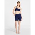 thumbnail image 2 of No Boundaries Cotton Stretch Ribbed Boxer Short Panties, Women's XS-XXXL, 2 of 5