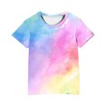 thumbnail image 4 of CINVREST Cotton Tshirts for Boys and Girls 3-10 Years Casual Summer Tie Dye Short Sleeve Tee Shirt Loose Tops (5-6 Years, Tie-dye B), 4 of 4