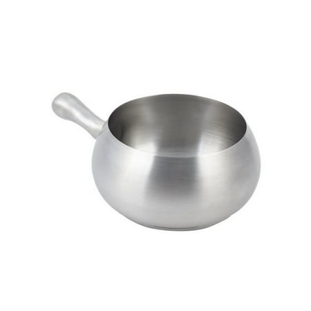 

6 in. dia. Stainless Steel Fondue Pot Induction 2 quart - 4 oz